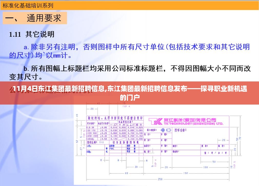 东江集团最新招聘信息发布，探寻职业新机遇的门户（11月4日更新）