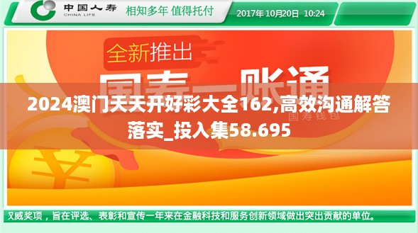 2024澳门天天开好彩大全162,高效沟通解答落实_投入集58.695