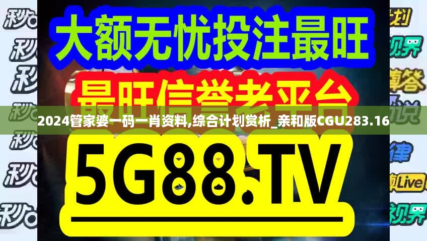 2024管家婆一码一肖资料,综合计划赏析_亲和版cgu283.16