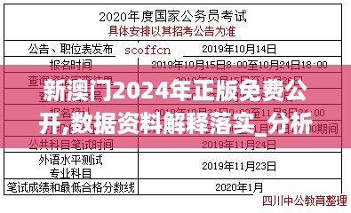 新澳门2024年正版免费公开,数据资料解释落实_分析版937.82