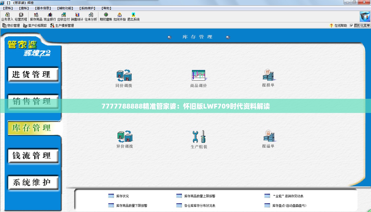 7777788888精准管家婆：怀旧版lwf709时代资料解读
